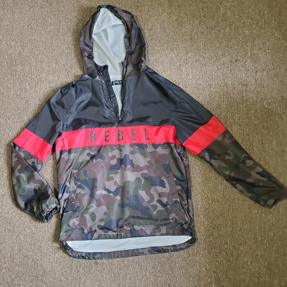 Rebel Minds Jackets & Coats | Rebel Minds Red Green Camouflage Waterproof
